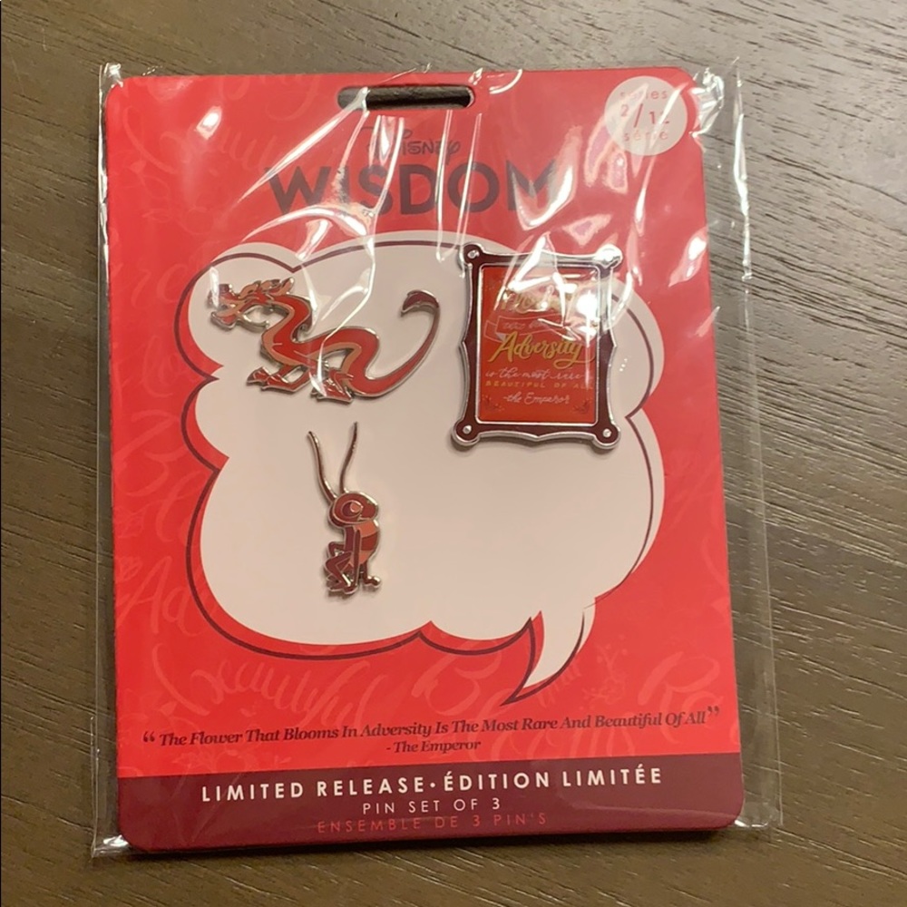 Disney wisdom Mushu pin set Feb 2019 2/12